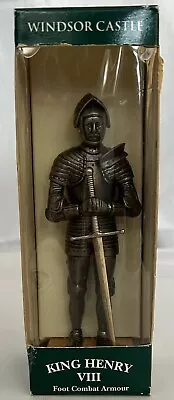 King Henry VIII Foot Combat Armour / Pewter Statue W/Wooden Base-Circa 1520/ NEW • $5.87