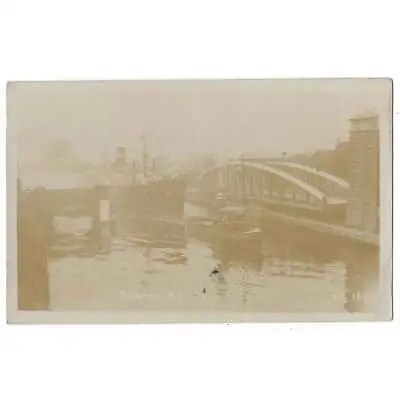 Barton Swing Bridge Manchester Ship Canal RP Postcard Postally Used C1910 • £4.75