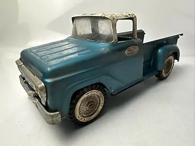 Vintage Tonka Toys 1959 Sportsman Stepside Turquoise Truck Pressed Steel • $179.99