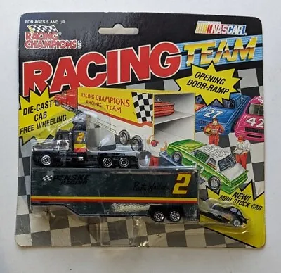 Racing Champions NASCAR Rusty Wallace #2 Die-Cast Can With Mini Stock Car 1992 • $12