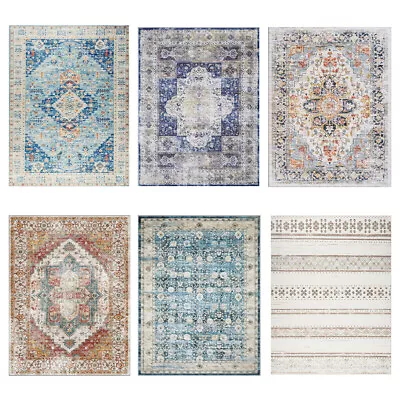 Traditional Rug Medallion Area Rugs All Size 5×7 8×10 Washable Housewarming Gift • $32.99