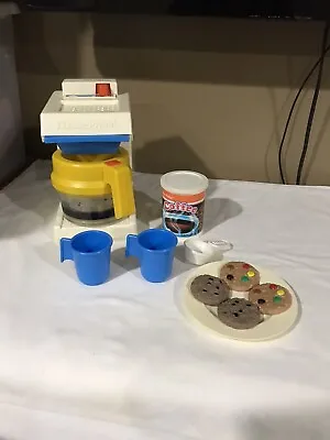 Fisher Price McDonald’s Fun With Food Coffee Maker Set Complete Cookies Too HTF • $200