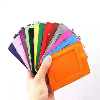 Premium PU Leather Waterproof Double-Sided ID Card Metrocard Holder For Students • $4.59