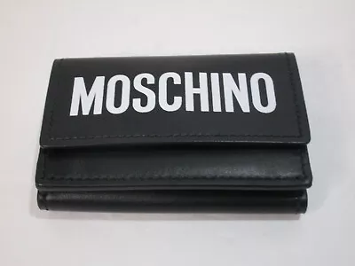 Moschino Logo Wallet 8105 8001-1555 NWT MSRP $525 • $199.99
