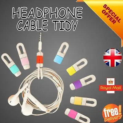 £2.20 • Buy Earphone Headphone Tidy Cord Wire Protector Organizer I Phone Android Gaming