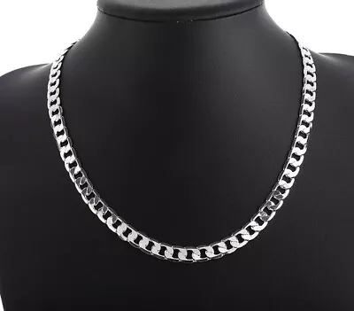 New Sterling Silver Thick Solid 925 Italy Men's Figaro Chain Necklace Bracelet • $8.25