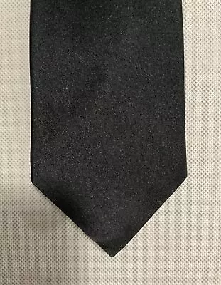 BROOKS BROTHER Silk Solid Black Tie BRAND NEW • $29.99