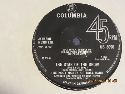 The Zoot Money Big Roll Band - 'the Star Of The Show'. Rare Columbia 7  Single. • £14.99