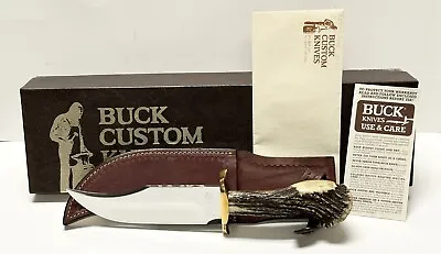 Buck Custom 905 Stag Mountain Man Knife • $1495