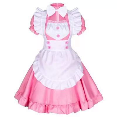 $37.99 • Buy Japanese Anime Lolita Maid Dress Sweet Cute Women Girls Waitress Cosplay Costume