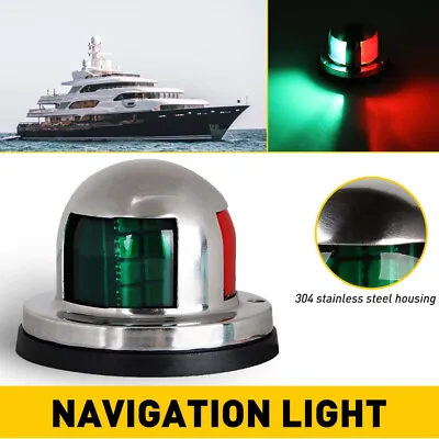 Red Green 12V Marine Boat Yacht Pontoon LED Bow Navigation Light Car Accessories • $12.34