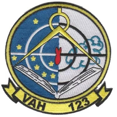 VAH-123 Squadron Patch  – Plastic Backing/Sew On 4  • $13.99