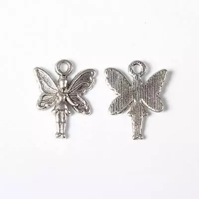 Tibetan Silver Fairy Charms 20mm X 15mm 10pcs C499 • £2.50