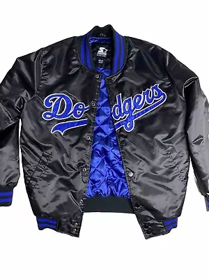 Los Angeles Dodgers Starter Jacket Black Label Medium *Excellent Cond* • $125.99