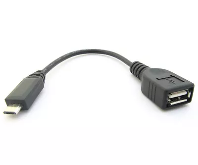 2pcs 17cm Host OTG Adapter Cable Micro 5pin USB Male Plug To USB Female Jack • $1.74