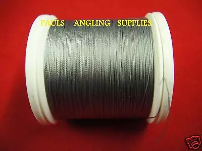 Grade D Fishing Rod Whipping Thread  100 Yds MED GREY • £9.98