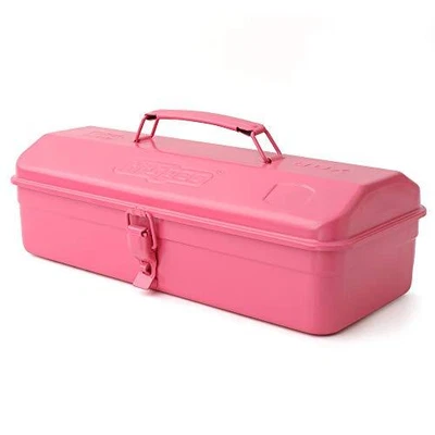 £33.47 • Buy Hi-Spec 1pc Pink Steel Metal Barn Tool Box Carry Case. Ladies Styled High-Gloss