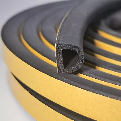£3.79 • Buy 5M Rubber Seal Weather Strip Foam Sticky Tape Door Window Draught Excluder D/E/P