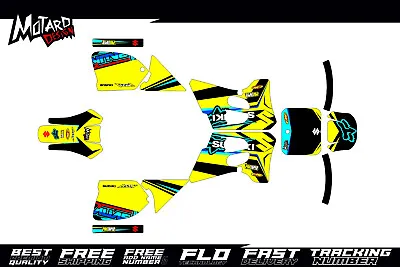 Suzuki RM 250 1993 1994 1995 93 94 95 Graphics Kit Enduro Supermoto Decals MX  • $149.99