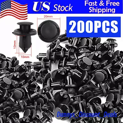 200X 10mm Clips Bumper Rivets Retainer Fastener Hood Fender For Honda Acura Auto • $10.19