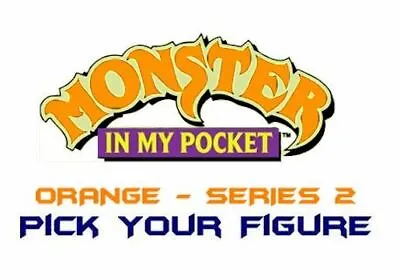 Monster In My Pocket - Series 2 - Mini Figure MIMP Matchbox MEG - Orange  • $3.78