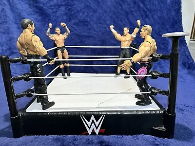 £24.99 • Buy WWE Wrestling Ring With Jump Buttons 2011 Plus 4 Figures 2003-11 Collectable