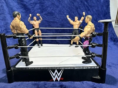 £24.99 • Buy WWE Wrestling Ring With Jump Buttons 2011 Plus 4 Figures 2003-11 Collectable