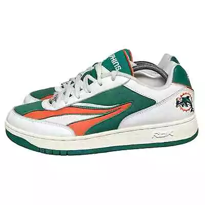 Miami Dolphins Reebok Men’s Size 11 Shoes Leather Canvas Licensed RARE • $79
