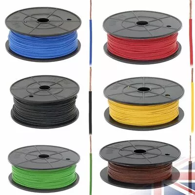 0.5mm 1.0mm 2.0mm 12V Single Core Thinwall Automotive Auto Marine Cable Wire • £4.97