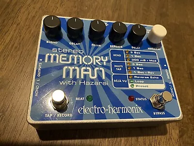 Electro-Harmonix XO Stereo Memory Man With Hazarai Delay Guitar Effects Pedal • $219.27