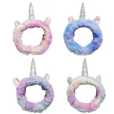 $7.39 • Buy Unicorn Headband Hairbands Elastic Pink Makeup Hair Band Washing Face Headband