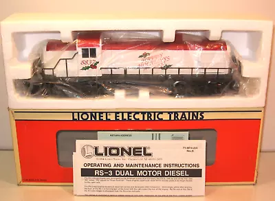 LIONEL 6-18837 Christmas RS-3 Diesel Engine With Diesel Horn OB MINT 1994-95 • $124.95