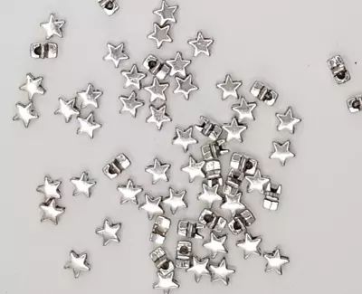 Star Spacer Bead 5mm In Dull Silver Tone Metal Bead Small Star Charm Bead 100pcs • £2.99