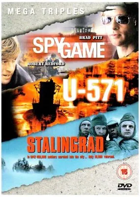 Spy Game/U-571/Stalingrad DVD (2005) Dominique Horwitz Scott (DIR) Cert 15 3 • £3.48