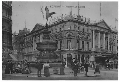 Mayfair Postcard London Piccadilly Circus Unused Very Gd Mint • £3.30
