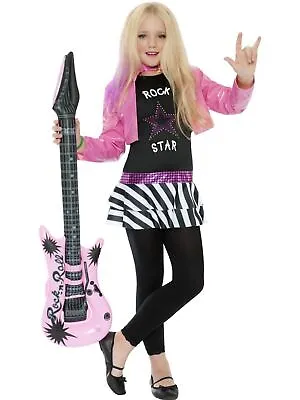 £14.92 • Buy Kids Rock Star Glam Girls Hannah Style Fancy Dress Costume Party Outfit