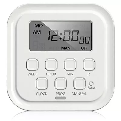 HBN 7 Day Indoor Heavy Duty Digital Timer Dual Outlet On/Off Programs 3-Prong • $13.99