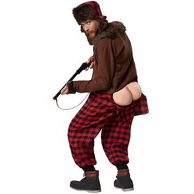 £46.99 • Buy Hillbilly Hunter Costume | Men's Stag Party Fancy Dress Outfit With Fake Bottom
