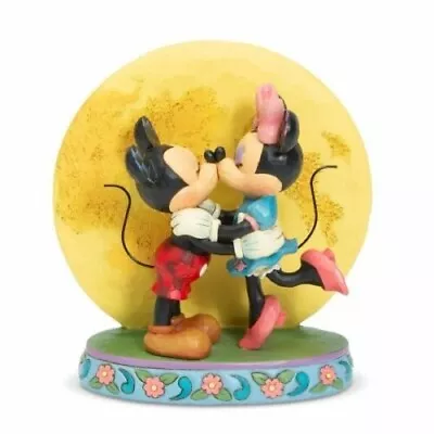 Jim Shore Mickey & Minnie Mouse Magic And Moonlight Kiss  Disney Traditions F1 • $150