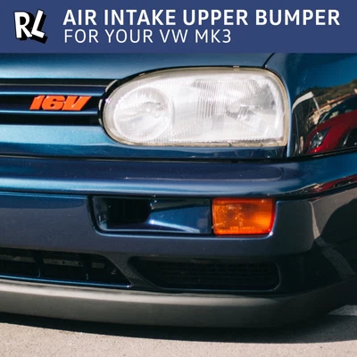 $53 • Buy Air Intake Inlet Duct Upper Bumper For VW MK3 Golf Vento Jetta Cabriolet GTI VR6