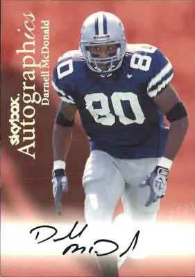 1999 SkyBox Premium Autographics Football Card #55 D.McDonald D/EX/MM/MU/S • $3.60