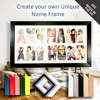 Any Name Picture Frame Create Any Word Personalised Gift 3-10 Letters Per Line • £16.99