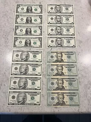 World Reserve Monetary Exchange Black Angus Bankers Uncut Sheets $1 $5 $10 20 • $200