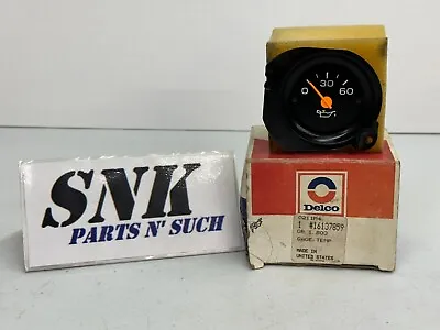 Oil Pressure Gauge GM 16137859 Chevrolet GMC NOS • $89.99