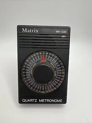 Vintage Matrix MR-500 Quartz Metronome With Built In Stand Tested • $12
