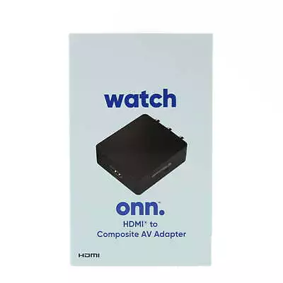 Onn. HDMI To Composite AV Adapter 2.6' Mini-USB Cable 4.1  USB Wall Adapter • $19.45