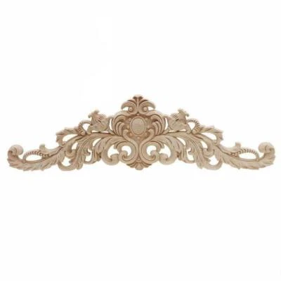 $3.66 • Buy Lot Wood Carved Corner Onlay Applique Unpainted Frame Decal Furniture Decor F9P9