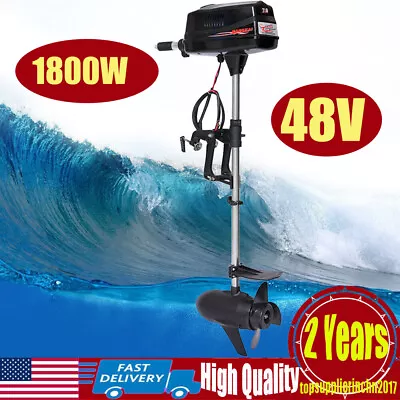 HANGKAI 48V 1800W Electric Outboard Trolling Motor Dinghy Fishing Boat Engine • $301