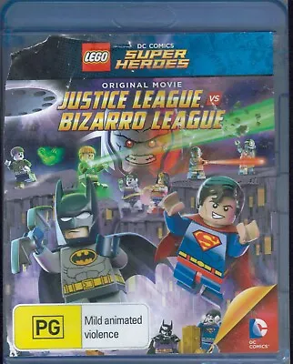 $9.99 • Buy Lego Super Heroes Justice League Vs Bizarro League Blu-Ray Movie FREE POSTAGE! 