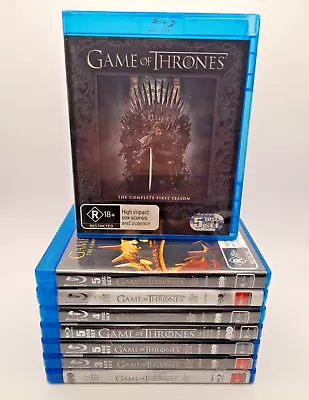 Game Of Thrones Complete Series Blu Ray Season 1 2 3 4 5 6 7 8 Region B VGC • £61.70